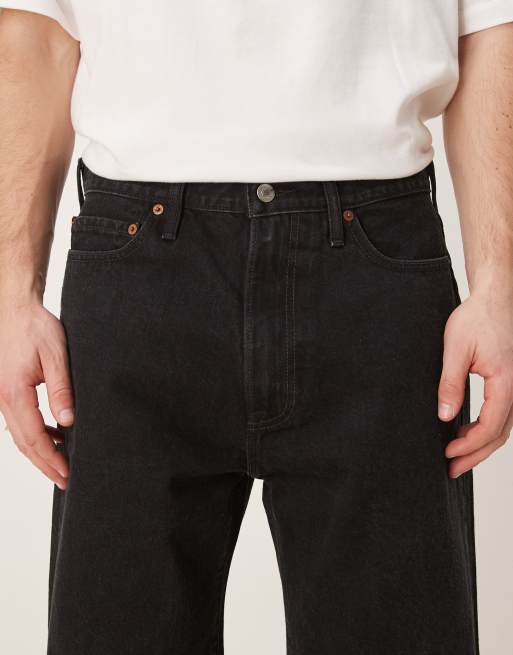 Abercrombie & Fitch baggy jeans in black, 5 of 5