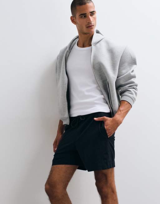 Abercrombie & Fitch baggy mesh shorts in black, 5 of 5