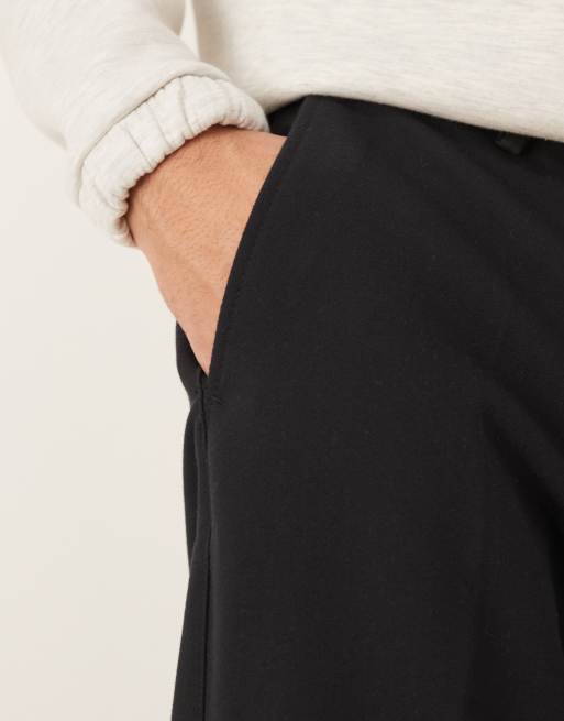 Abercrombie & Fitch baggy smart trousers in black, 3 of 5