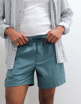 Abercrombie & Fitch Baggy Tech Shorts In Green