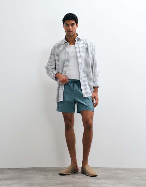 Abercrombie & Fitch Baggy Tech-Shorts in Grün, 2 von 5