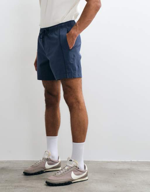 Abercrombie & Fitch baggy tech shorts in navy, 2 of 5