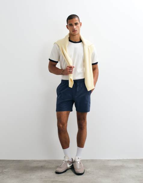 Abercrombie & Fitch baggy techshorts i marinblått - view 1