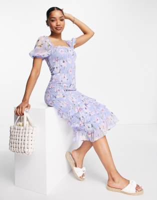 Abercrombie & FitchAbercrombie & Fitch bare side cut out midi dress in