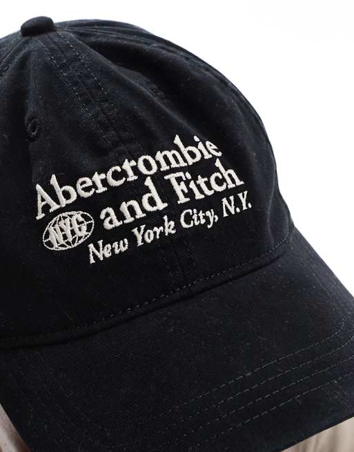 Abercrombie & Fitch – Baseballkappe in Schwarz mit kleinem Logo, 2 von 4