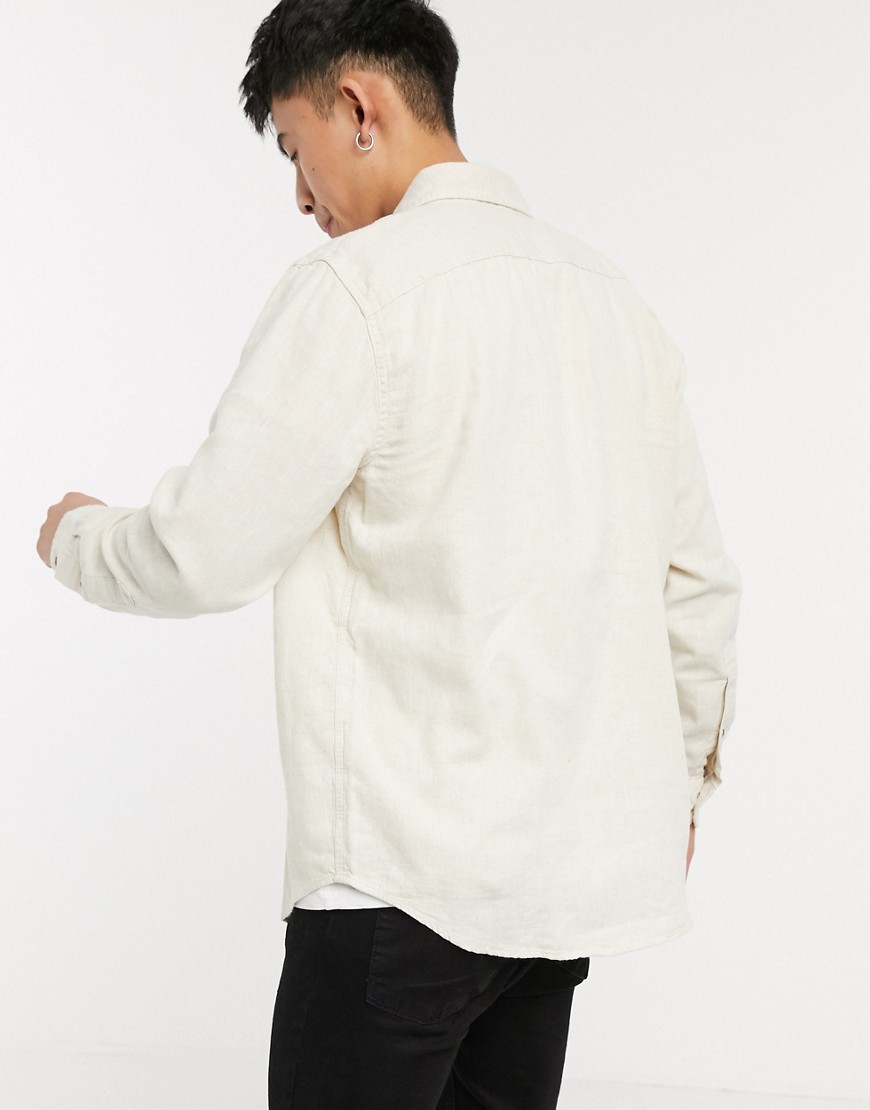 Abercrombie & Fitch basic shirt in cream