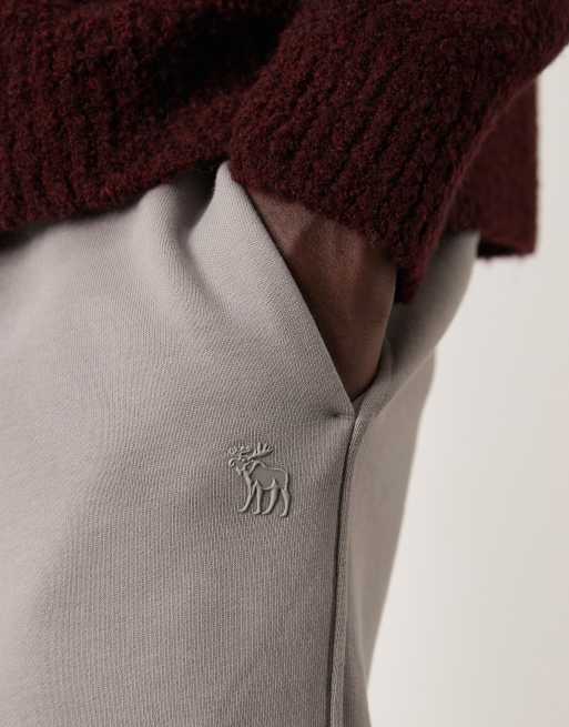 Abercrombie & Fitch – Beżowe grube joggersy, 5 z 5