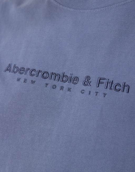 Abercrombie & Fitch – Blå t-shirt med logga, 2 av 4