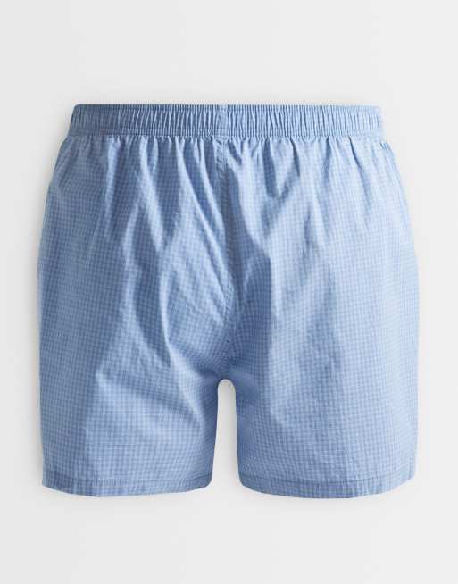 Abercrombie & Fitch – Blårutiga boxershorts, 3-pack, 4 av 4