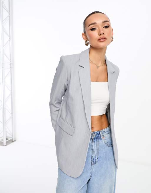 Light grey 2025 womens blazer