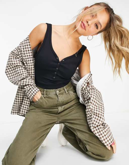 Abercrombie & Fitch - Bodysuit in zwart