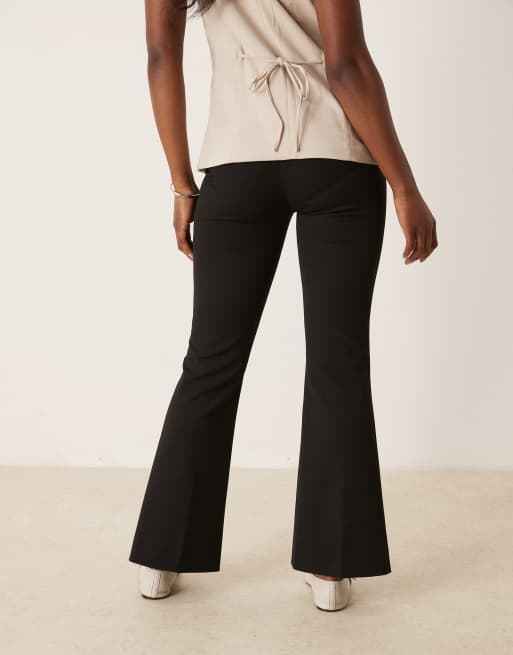 Abercrombie & Fitch – Bootleg-Hose in Schwarz mit niedrigem Bund, 3 von 5