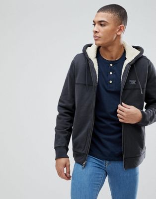 Abercrombie \u0026 Fitch Borg Lined Full Zip 