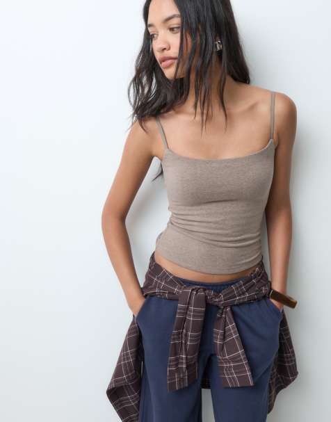 Abercrombie & Fitch bra free 90s cami in mink