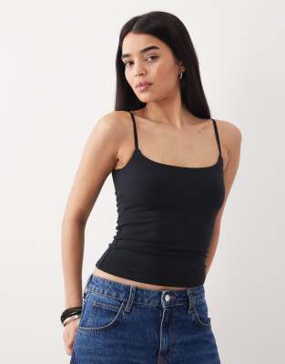 Abercrombie & Fitch - Bra Free - Tanktop in Schwarz im Stil der 90er