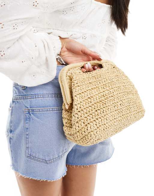  Abercrombie & Fitch braided straw clutch bag, 4 of 4