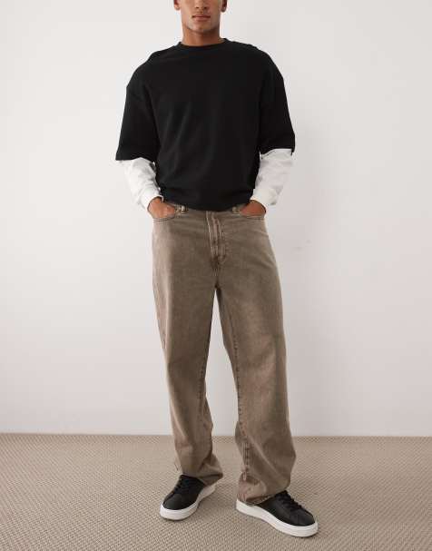 Abercrombie & Fitch – Brązowe jeansy baggy - view 1