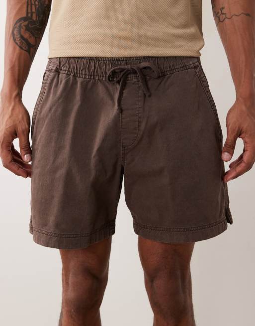 Abercrombie & Fitch – Brązowe wciągane szorty, 4 z 5