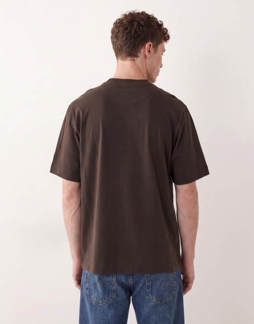 Abercrombie & Fitch – Brązowy gruby T-shirt, 4 z 5