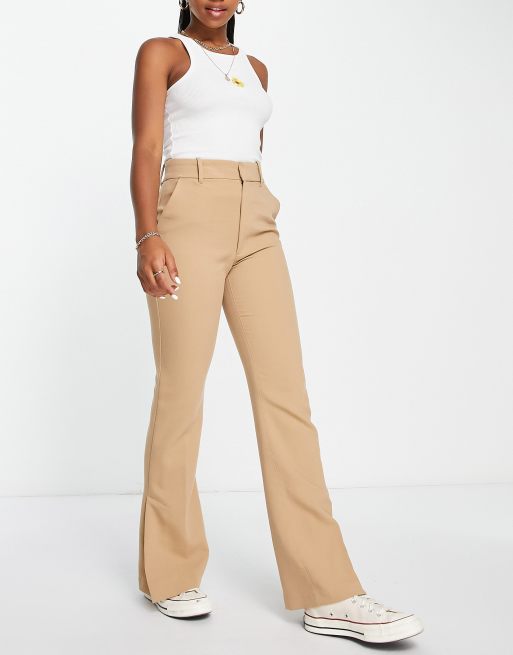 Abercrombie & Fitch - Broek met zijsplitten in bruin