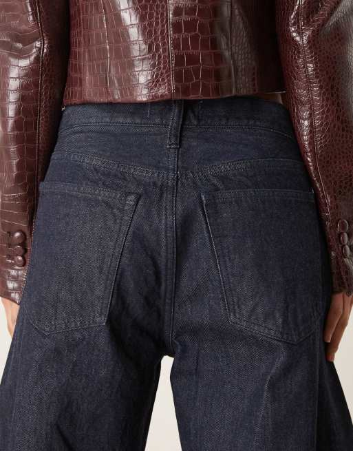 Abercrombie & Fitch bubble baggy jeans in indigo, 4 of 5