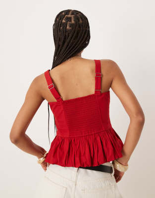 Abercrombie & Fitch Bubble Hem Top
