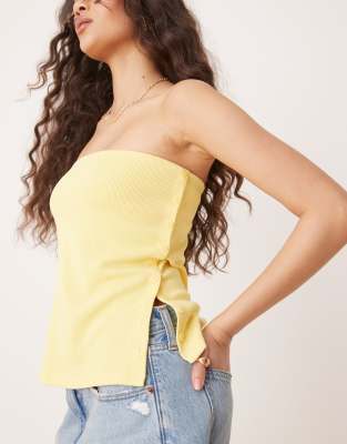 ABERCROMBIE & FITCH BUTTON DETAIL TUBE TOP