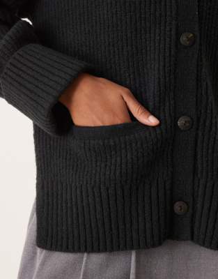 ABERCROMBIE & FITCH BUTTON UP COLLARED CARDIGAN 