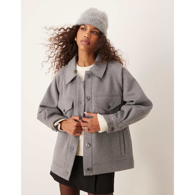 Abercrombie chocolate fleece cheapest shacket