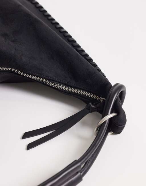 Abercrombie & Fitch - Cabas en imitation daim à points de surjet - Noir, 3 de 4