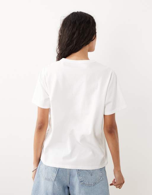 Abercrombie & Fitch Cafe Soline graphic t-shirt in white, 2 of 4