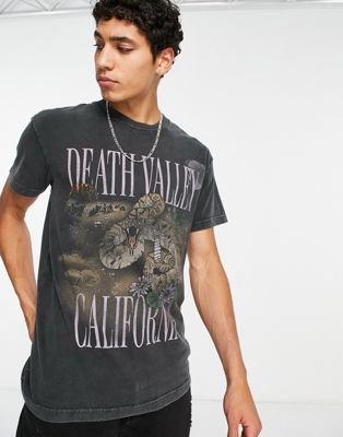 Abercrombie & Fitch California t-shirt in black wash