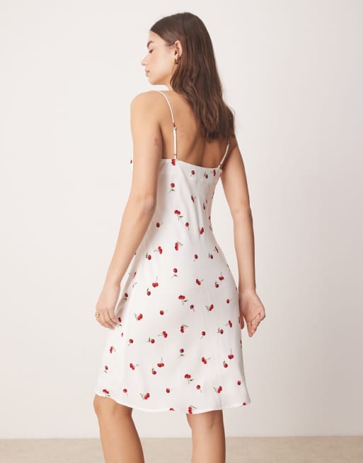 値下げ中＊Cherry Pattern Layered Cami Dress Fubail / Cherry Pattern Layered Cami Dress