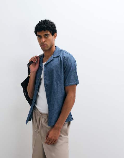 Abercrombie & Fitch - Camicia a maniche corte blu - view 1