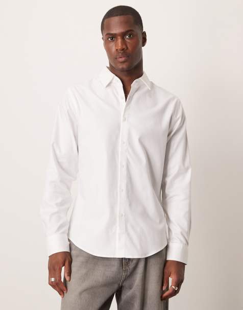 Abercrombie & Fitch - Camicia da abito a maniche lunghe bianca - view 1