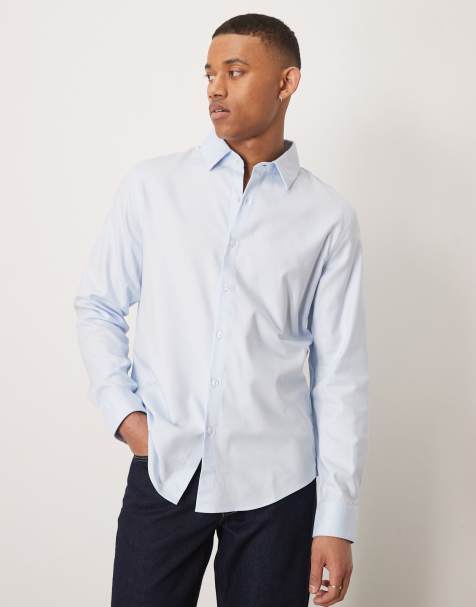 Abercrombie & Fitch - Camicia da abito a maniche lunghe blu - view 1