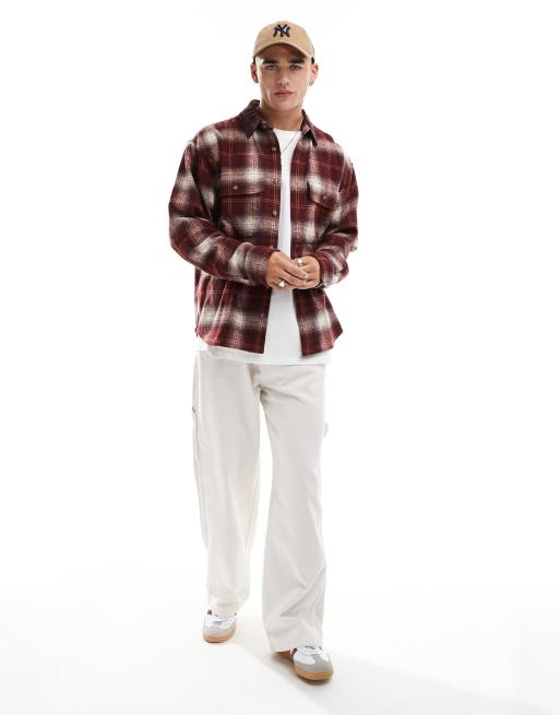 The Stowe Flannel Button Down in Red and Blue Tartan