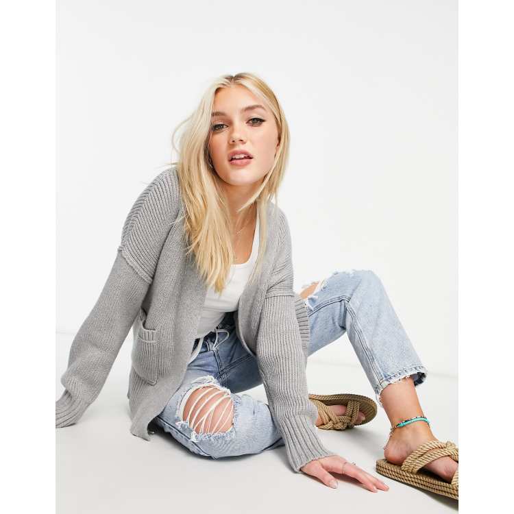 Abercrombie & Fitch cardigan in gray | ASOS