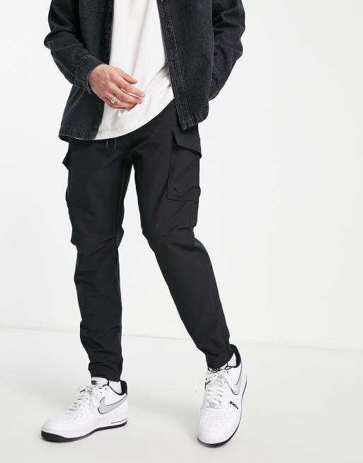 Abercrombie Fitch cargo traveler sweat joggers in black ASOS