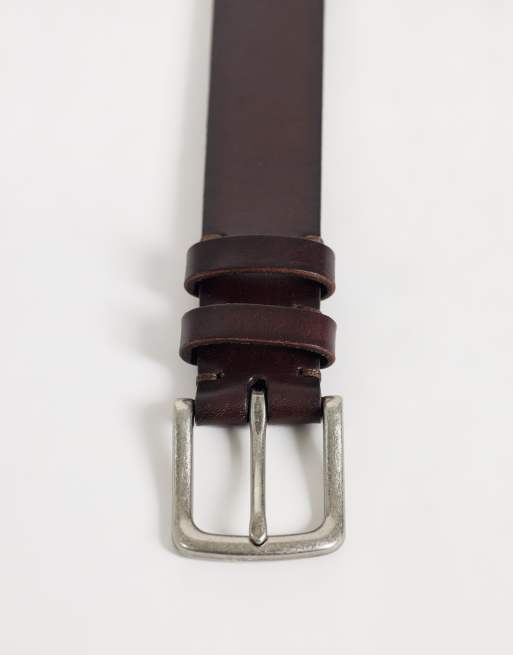 Abercrombie & Fitch ceinture en cuir marron, 3 de 3