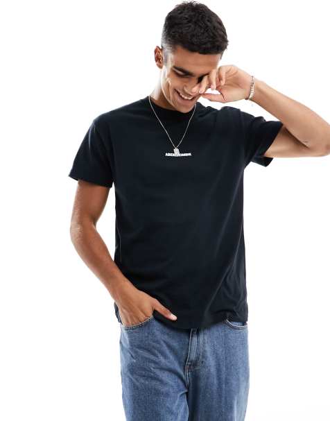 Men's Black Oversized T-Shirts | Baggy & Boxy Black Tees | ASOS