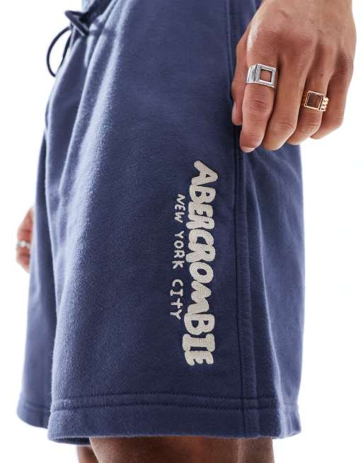 Abercrombie & Fitch chainstitch embroid logo 9in french