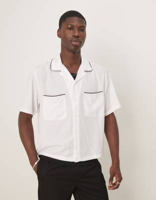 Abercrombie & Fitch - Chemise à manches courtes - Blanc