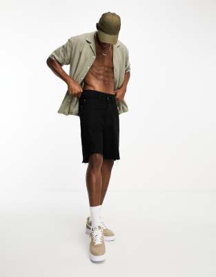 Abercrombie & Fitch short sleeve linen shirt in khaki - ASOS Price Checker