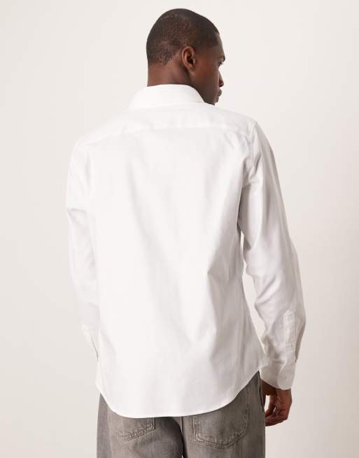 Abercrombie & Fitch - Chemise de costume à manches longues - Blanc, 4 de 4