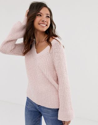 abercrombie and fitch pink sweater