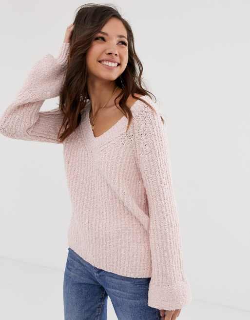 Pink on sale abercrombie sweater