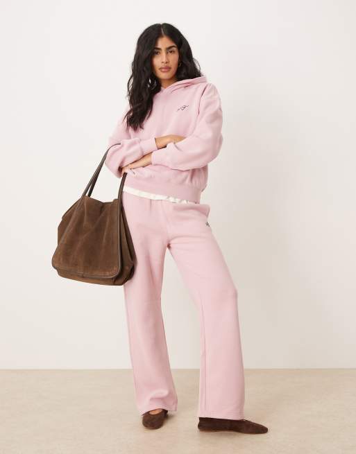 Abercrombie & Fitch chest logo hoodie in pink - part of a set | ASOS