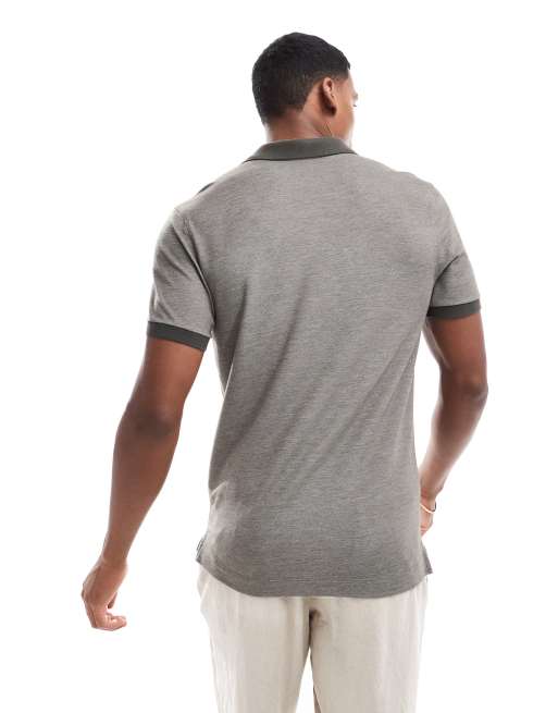 Abercrombie & Fitch - Chic - Polo antracite testurizzata con logo iconico, 4 di 4