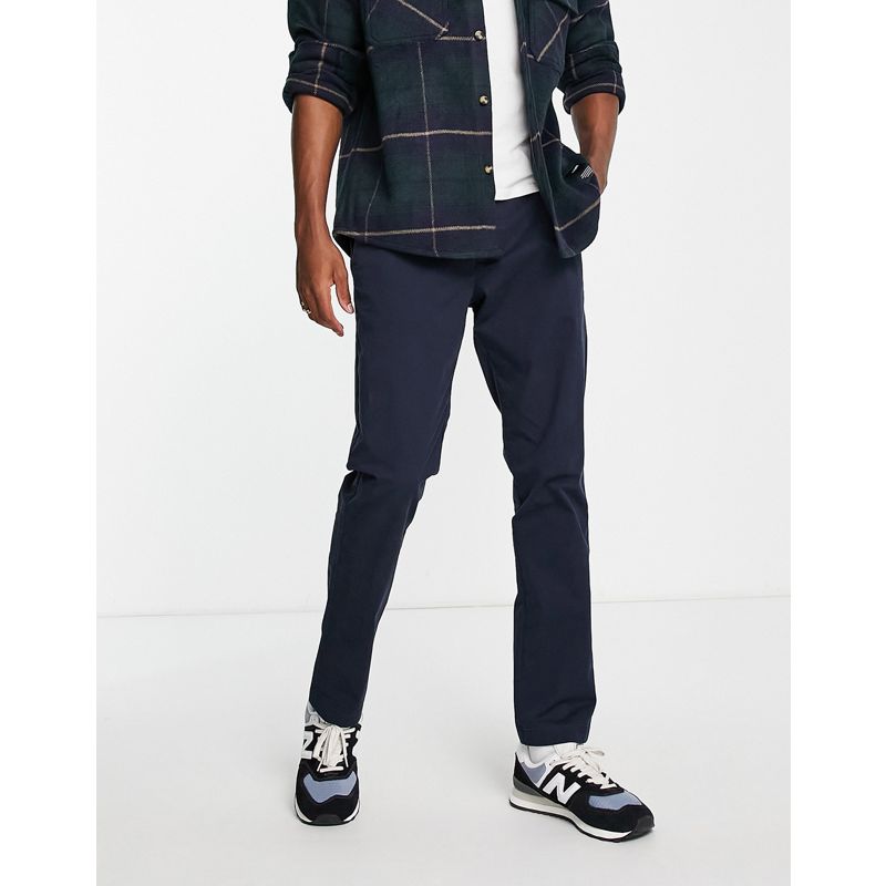 Abercrombie & Fitch - Chino skinny in twill blu navy sky captain
